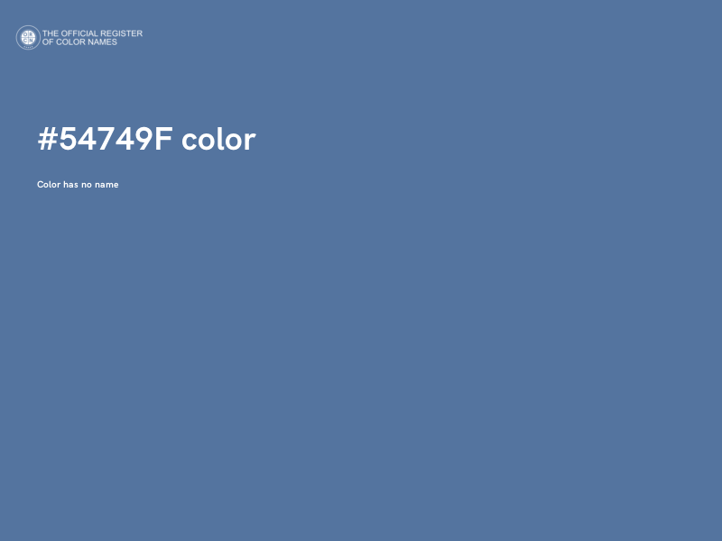 #54749F color image