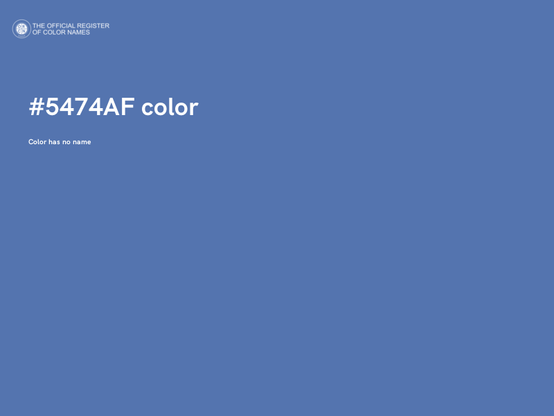 #5474AF color image
