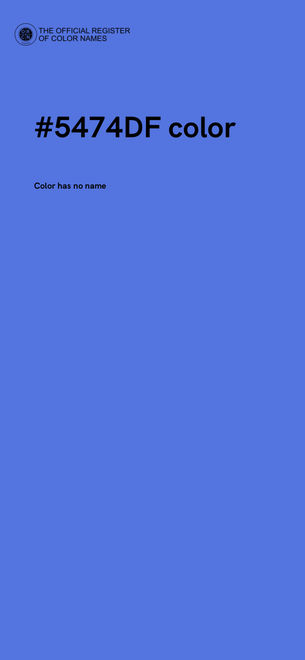#5474DF color image