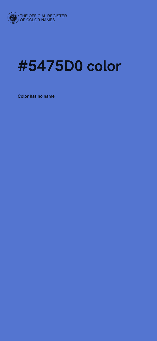 #5475D0 color image