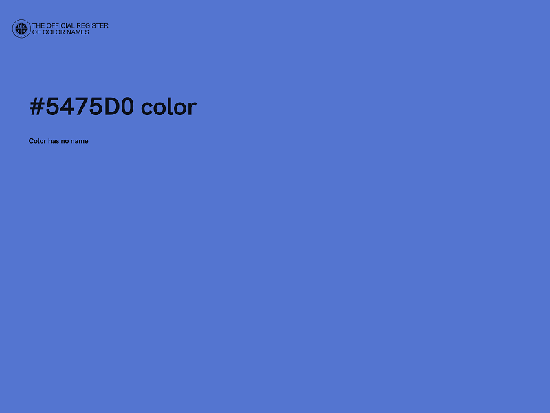 #5475D0 color image