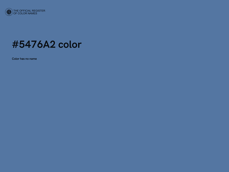 #5476A2 color image