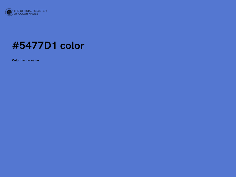 #5477D1 color image