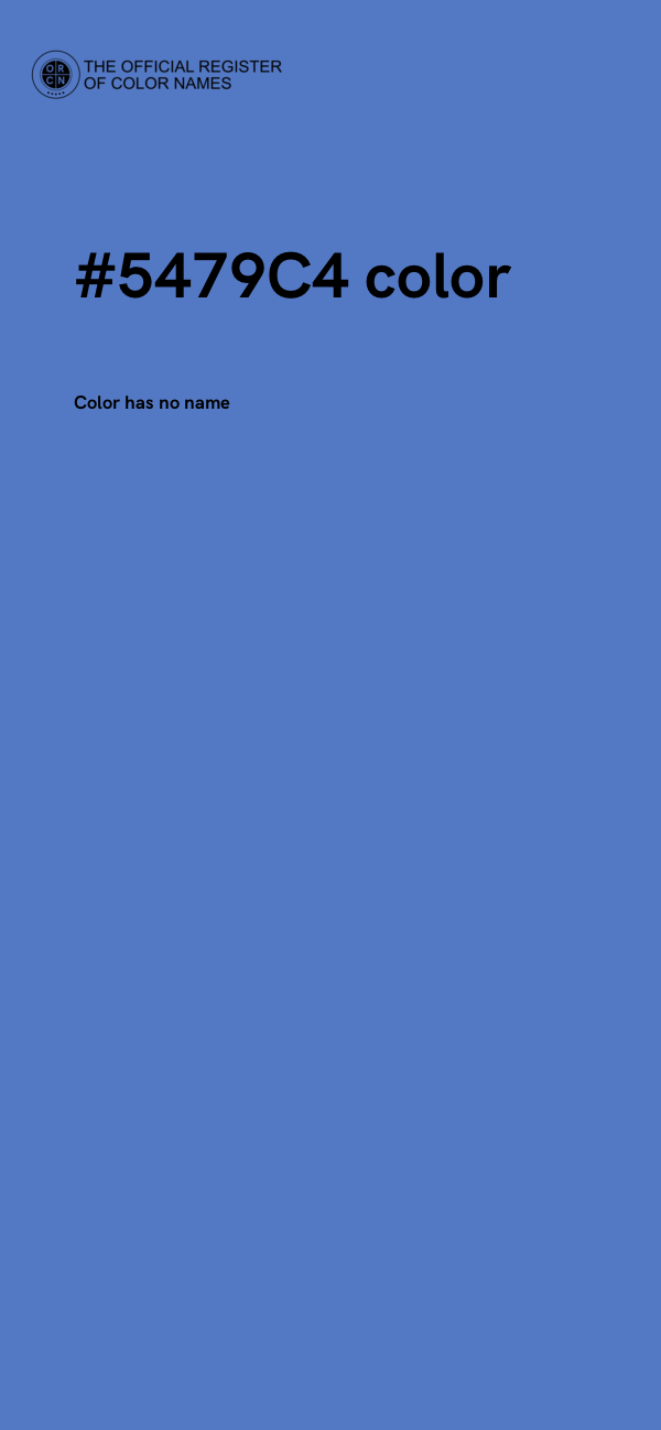 #5479C4 color image