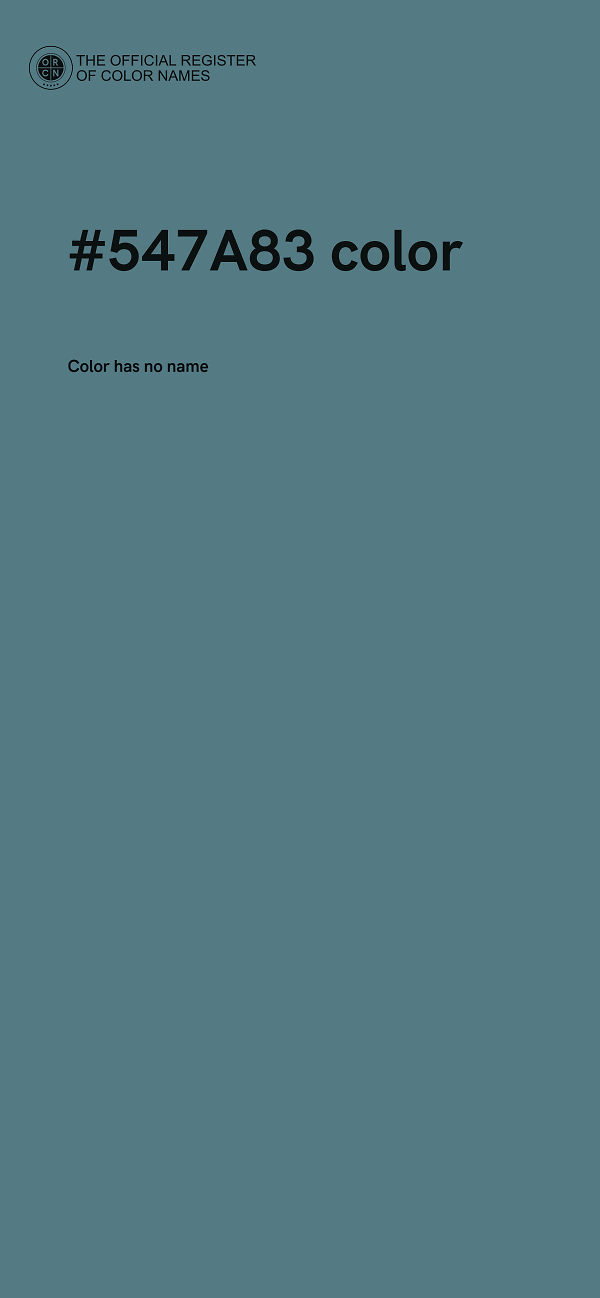#547A83 color image