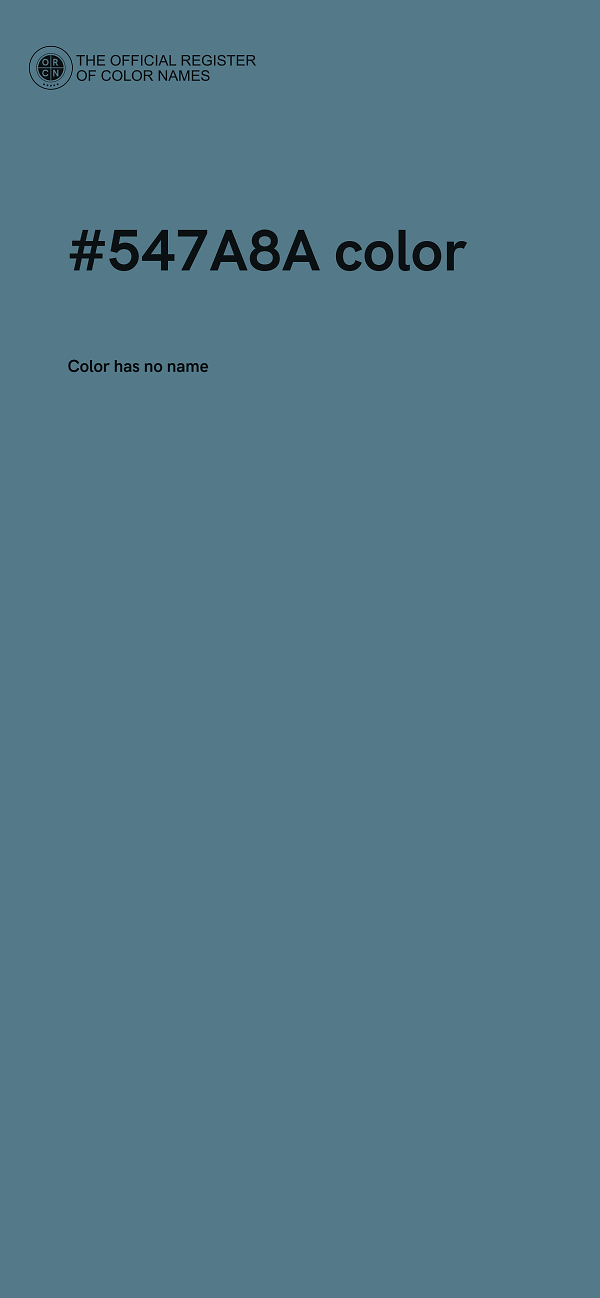 #547A8A color image