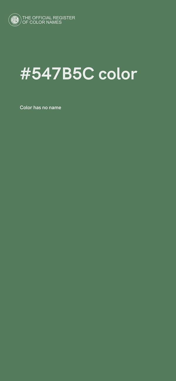 #547B5C color image