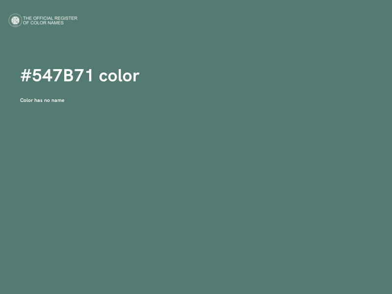 #547B71 color image