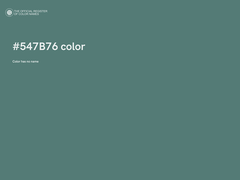 #547B76 color image