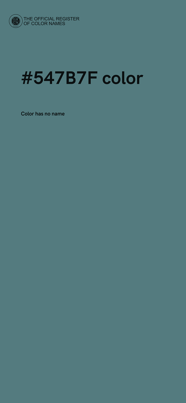 #547B7F color image