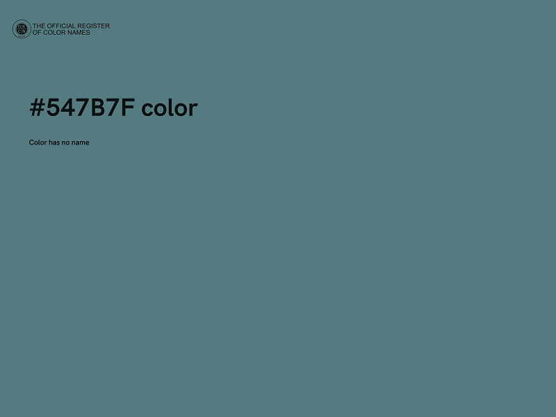 #547B7F color image