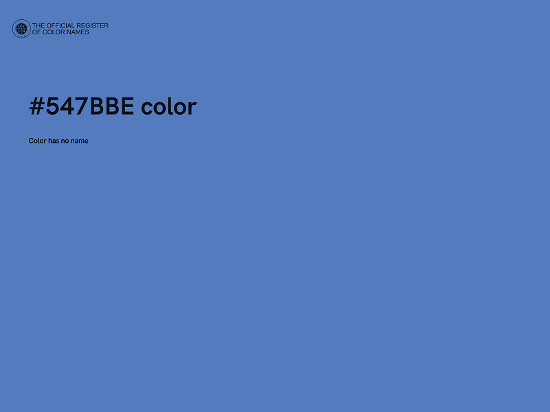 #547BBE color image