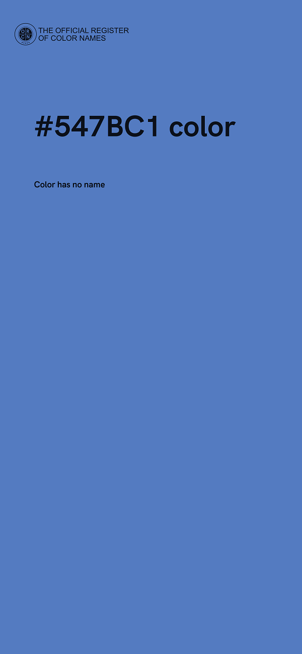 #547BC1 color image
