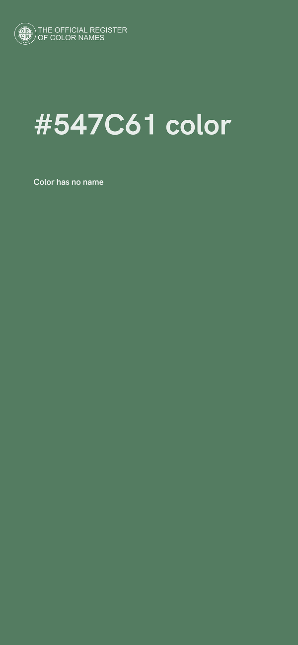 #547C61 color image