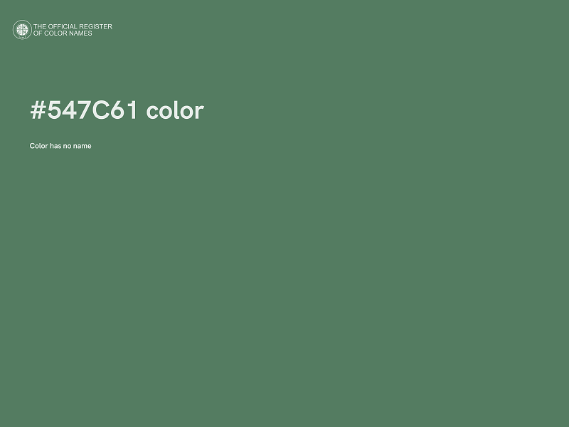 #547C61 color image