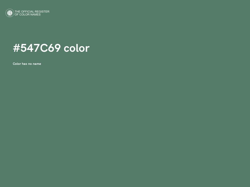 #547C69 color image
