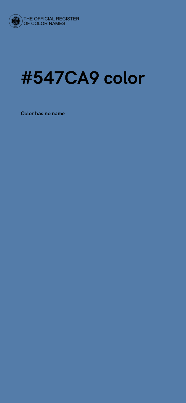 #547CA9 color image