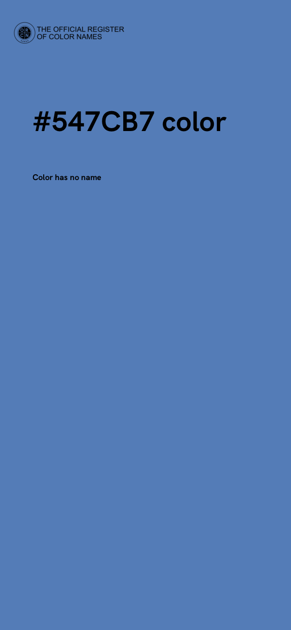 #547CB7 color image