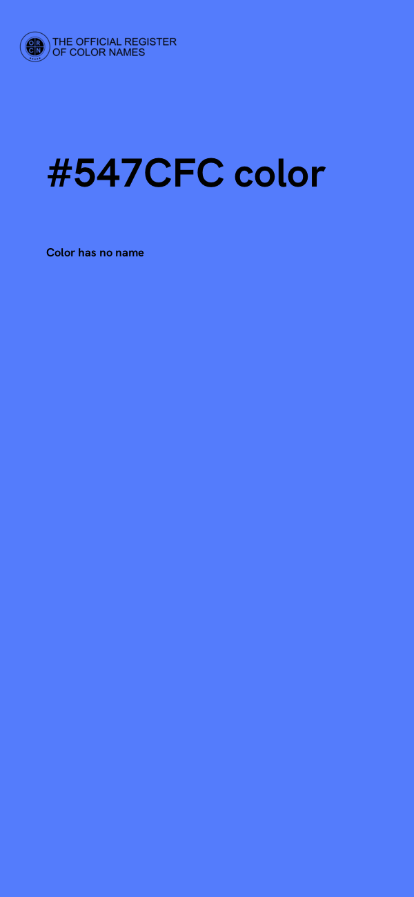 #547CFC color image