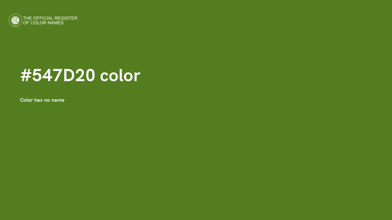 #547D20 color image