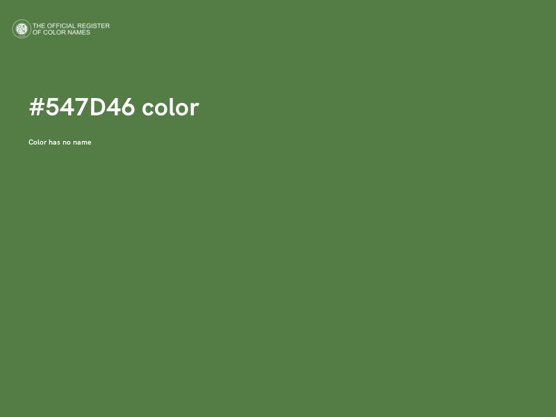 #547D46 color image