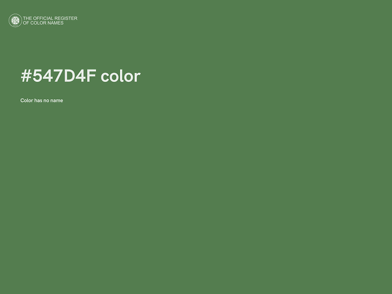 #547D4F color image