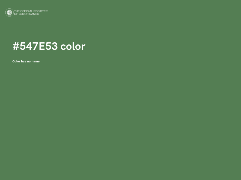 #547E53 color image