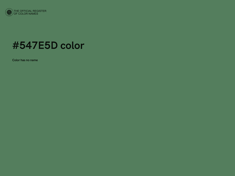 #547E5D color image