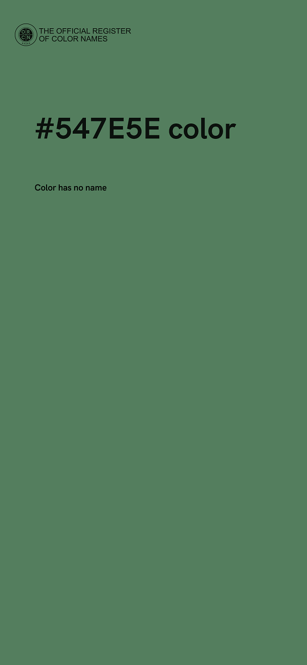 #547E5E color image
