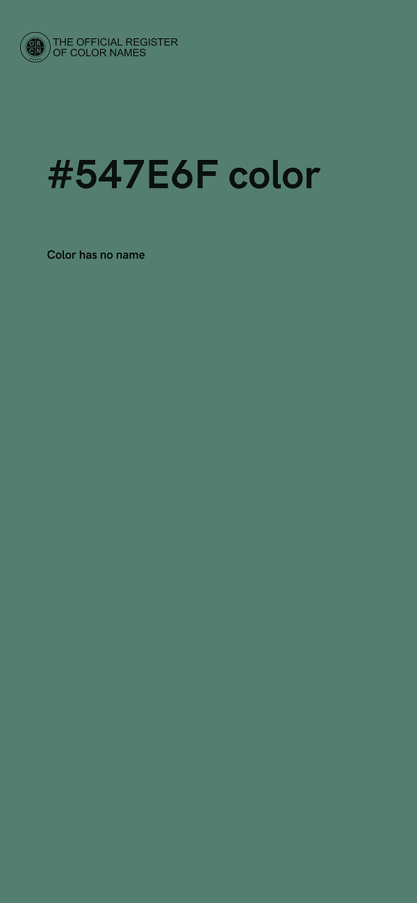 #547E6F color image