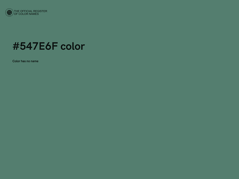 #547E6F color image
