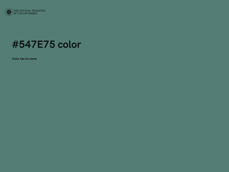 #547E75 color image