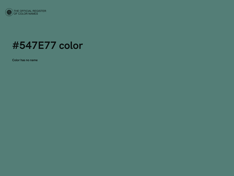 #547E77 color image