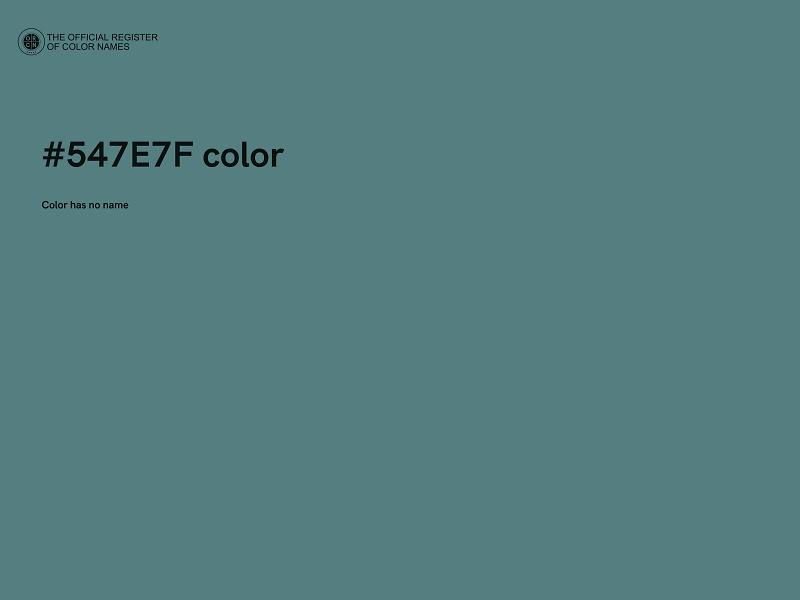 #547E7F color image