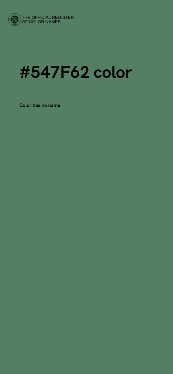 #547F62 color image
