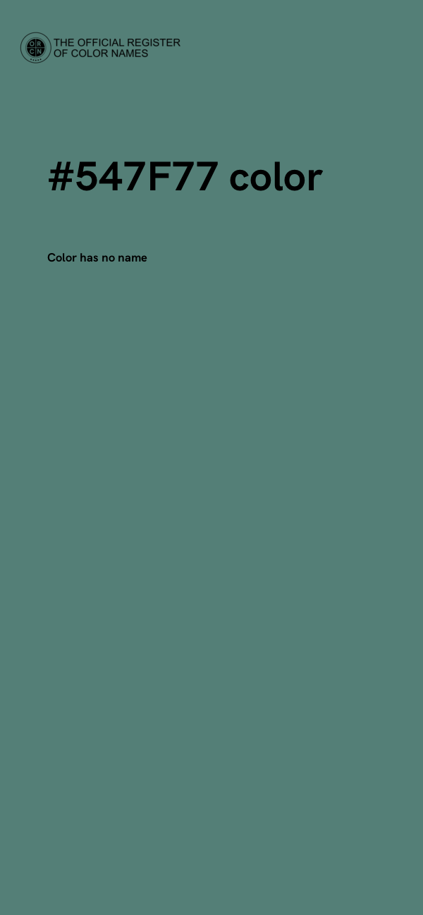 #547F77 color image
