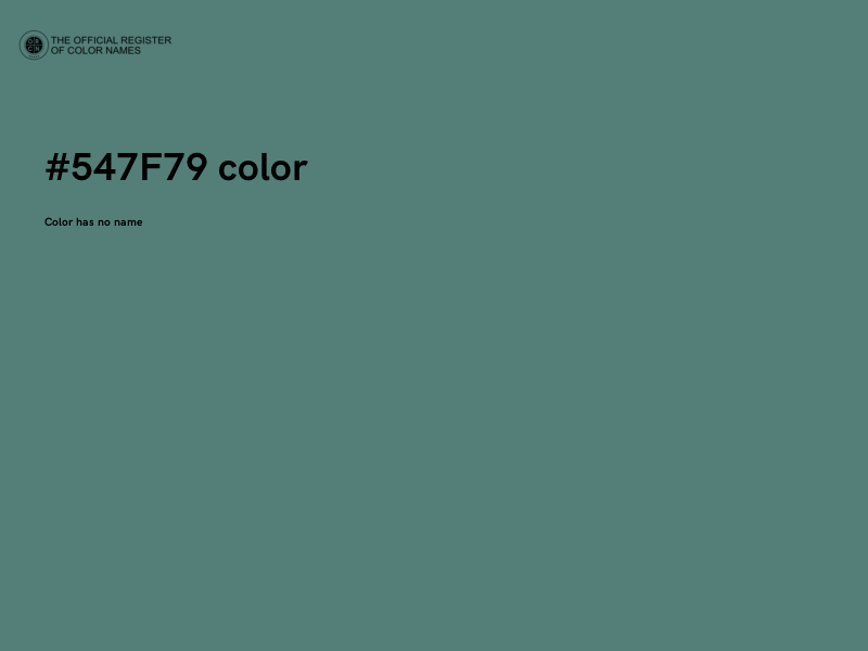 #547F79 color image