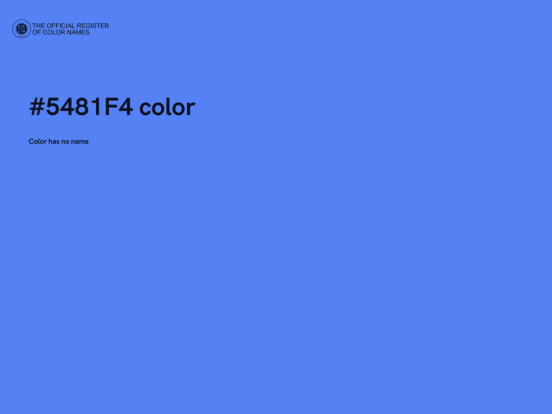 #5481F4 color image