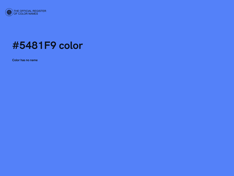 #5481F9 color image