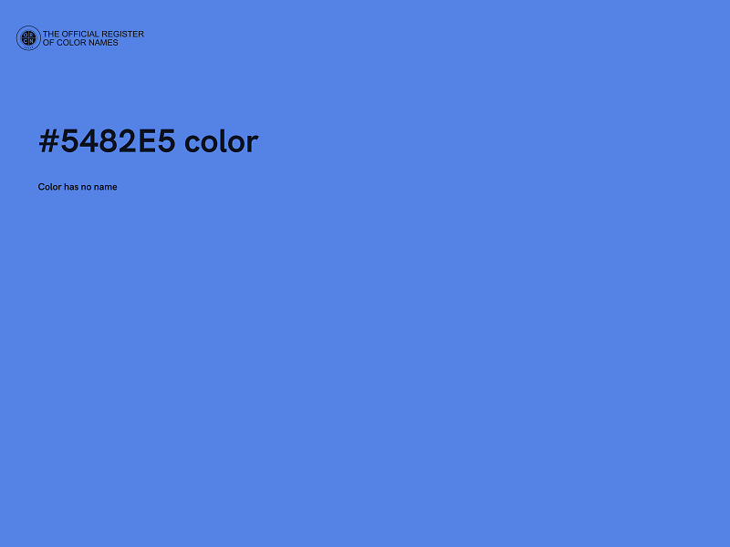 #5482E5 color image