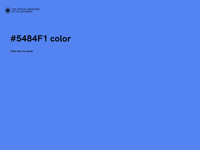 #5484F1 color image
