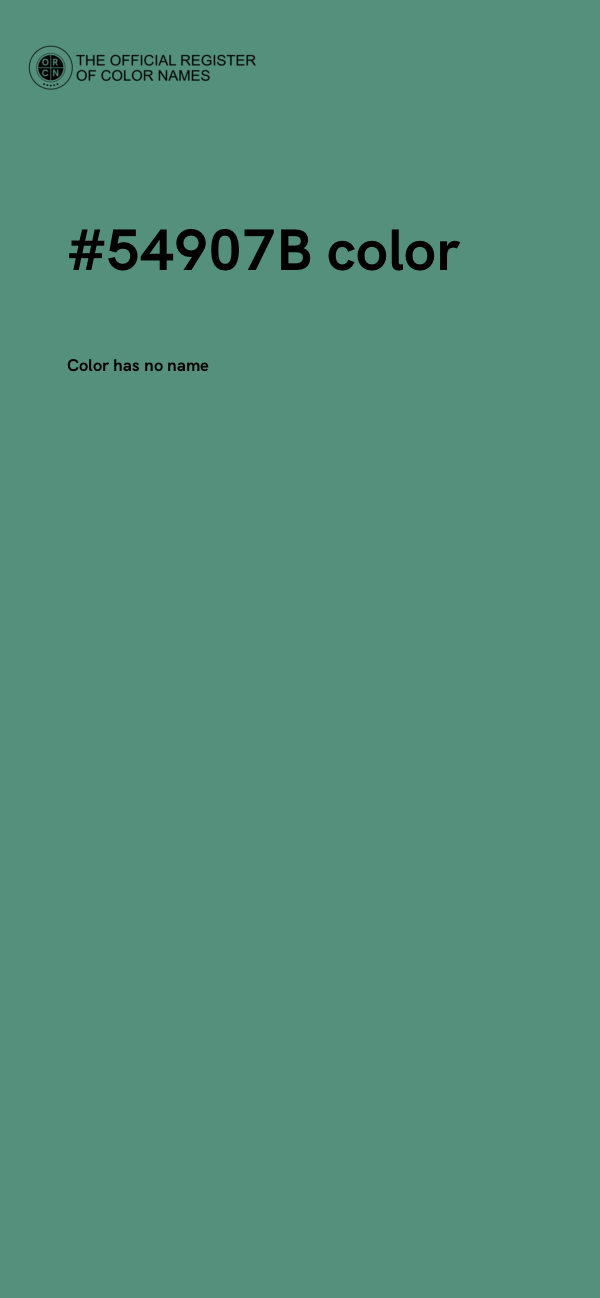 #54907B color image