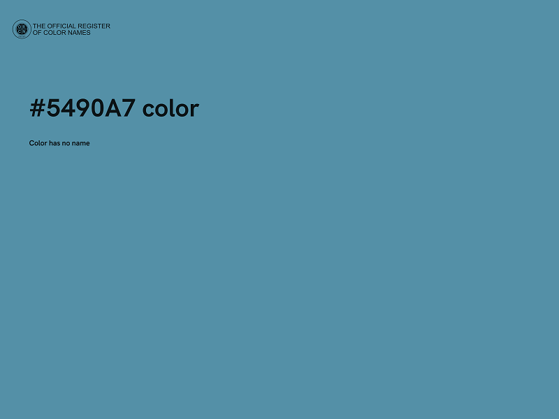 #5490A7 color image