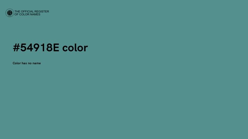 #54918E color image