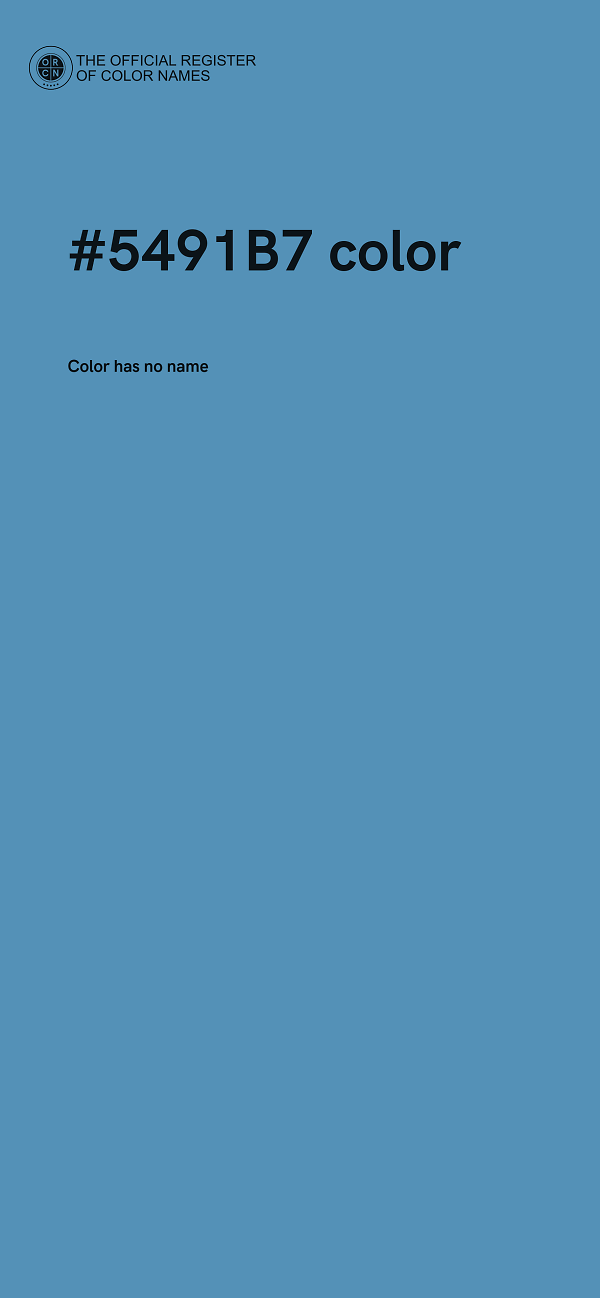 #5491B7 color image