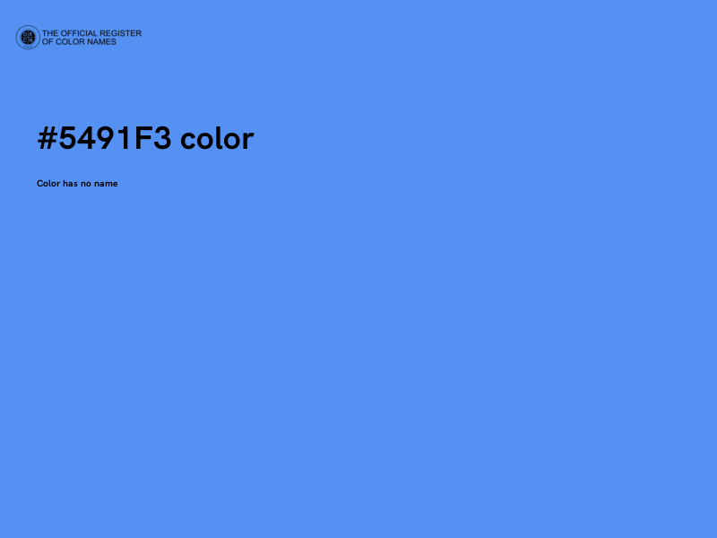 #5491F3 color image