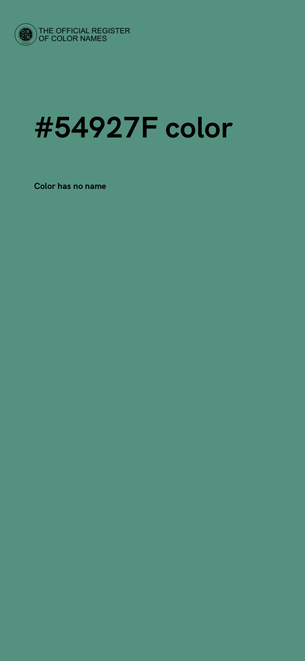 #54927F color image
