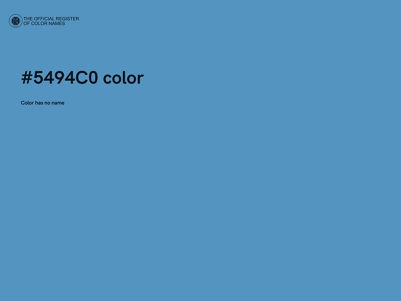 #5494C0 color image
