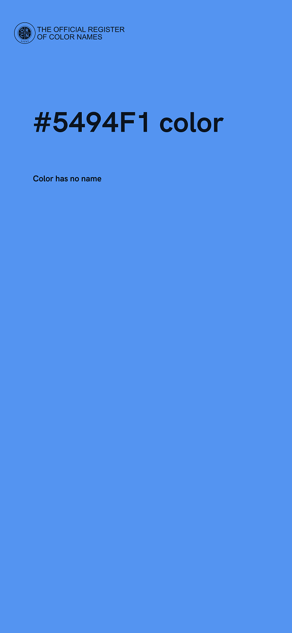 #5494F1 color image