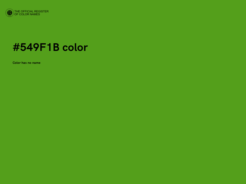 #549F1B color image
